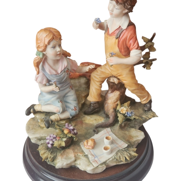 Capodimonte Italian Porcelain Figurine Vintage Piece- Collectible Art